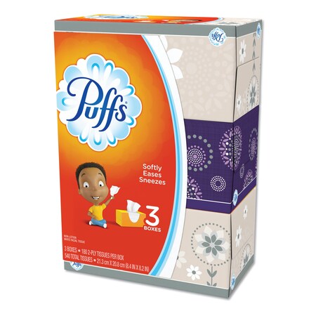 Puffs 2 Ply Facial Tissue, 180 Sheets PGC 87615